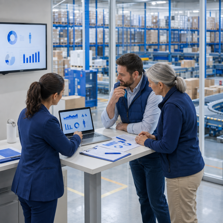 Auditoría de riesgos psicosociales y bienestar corporativo para empresas de logística, analizando datos de absentismo y estrés en los equipos de trabajo.